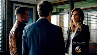 Castle 8x22  Beckett Tells Esposito and Ryan About LokSat “Crossfire” Series Finale
