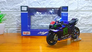 Maisto 1:18 YAMAHA YZR M1 GP21 (Fabio Quartararo 20) || Unboxing Diecast