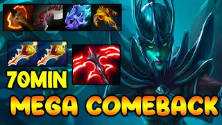 MEGA COMEBACK [ Phantom Assassin ] CRAZY 70MIN TEAM FIGHT - DOTA 2 GAMEPLAY