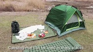 BLUEVER Camping Mat, Lightweight Inflatable Sleeping Pad Bed 10cm Thick