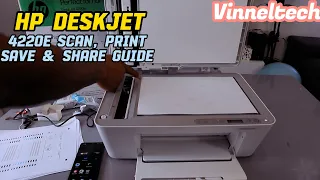 HP Deskjet 4200e Scan ,Print , Save PDF & Share Guide!!