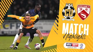 MATCH HIGHLIGHTS | Cambridge United 1-1 Morecambe