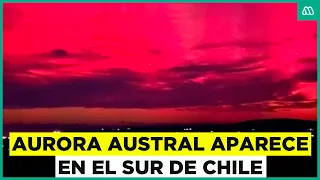 Aurora austral en el sur de Chile: Tormenta solar produce fenómeno en Punta Arenas