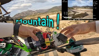 A joy of mountain sufing with an FPV drone