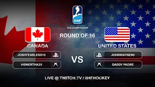 #IIHFEsports Fan Championship Round of 16: Canada vs. USA | #IIHFWorlds 2020