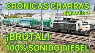 Reportaje de TRENES de mercancías en la estación de Tejares Salamanca FERROCARRIL Español Renfe Adif