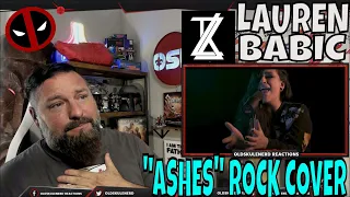 CELINE DION – Ashes (Rock Cover - Lauren Babic) OLDSKULENERD REACTION