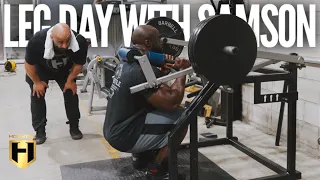 LEG DAY WITH SAMSON DAUDA AT THE HOSSTILE GYM | Fouad Abiad, Samson Dauda & Paul Lauzon