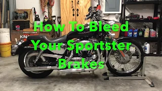 How To Harley Davidson Sportster,  Bleeding Your Brakes