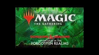Magic the Gathering - Adventures in the Forgotten Realms deckbuilding strategy video.