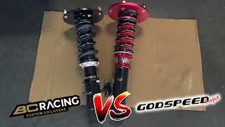 Coilovers shootout! BC Racing VS Godspeed Project for BMW 2-series ! Which One Is Better?