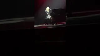 taylor swift fan crying while taylor swift is playing piano