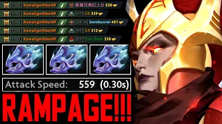 100% WIN DUEL..!! 3x Moon Shard +559 Attack Speed Legion Commander Rampage 1 vs 5 | Dota 2