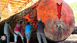 Thrilling || Unexpected Great Danger || Wood Cutting Machine || sawmill