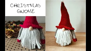 How to crochet a Christmas gnome | gnome amigurumi