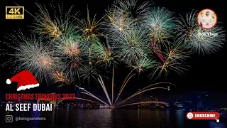 christmas fireworks 2023 at Al Seef Dubai | San Vlogs #fireworks