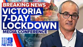 Victoria to enter seven-day lockdown tonight | Coronavirus | 9 News Australia