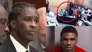 Young Thug YSL Member GIVES Him DRUGS In Court, CAUGHT On CAMERA & TASERED, “WEED & MORE FOUND…