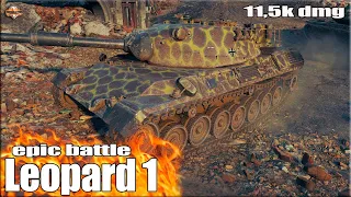 По красоте сделал бой 11,5k dmg ✅ Leopard 1 World of Tanks лучший бой