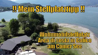 Comer See : Wohnmobilstellplatz in Colico