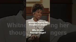 Whitney’s thoughts on singers. #whitneyhouston #singers #voices