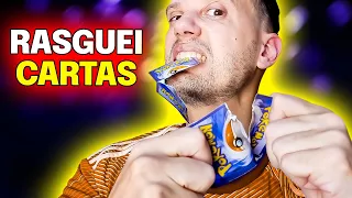 RASGANDO CARTAS de inscritos FALSAS e MUITAS RARAS nos RECEBIDOS