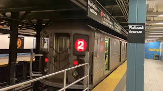 [MEGA-RARE] R62 (2) train arriving Flatbush Avenue-Brooklyn College