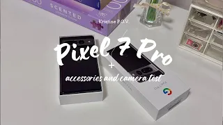 Aesthetic✨Unboxing Google Pixel 7 Pro + accessories ft. camera test - Kristine Arce