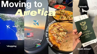 MOVING TO AMERICA FROM SOUTH AFRICA as a 19 yr old ✈️ travel with me + shopping and saying goodbye