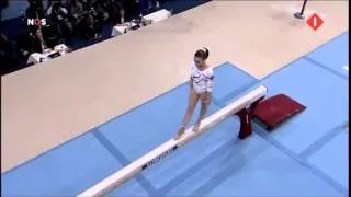 GYMNASTICS: slow motion effect on the Balance Beam