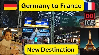 Germany to France | Frankfurt to Paris abroad ICE High Speed Train | Gare Du Nord France #français