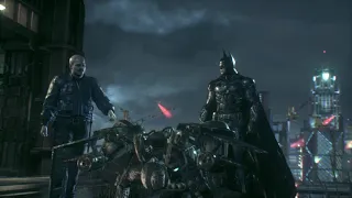 BATMAN ARKHAM KNIGHT capturing Firefly and Penguin rescuing  Knight wing