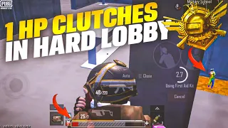 1 HP Clutches In Hard Lobby | PUBG MOBILE LITE GAMEPLAY | OnePlus,9R,9,8T,7T,7,6T,8,N105G,N100,No