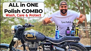 All in One Polish COMBO For Royal Enfield Bikes | Wash, Care & Protect
