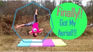 First Aerial EVER On Grass!! | Self-Taught Gymnast