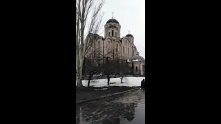 ДНР, Макеевка сегодня, Свято-Георгиевский собор. Февраль 2020 года.