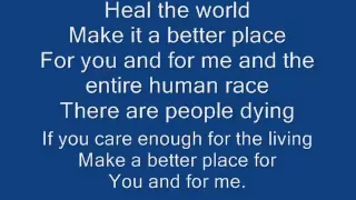 michael jackson - heal the world lyrics