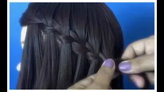 APRENDE COMO HACER LA TRENZA DE CASCADA DE LA MANERA MAS FACIL