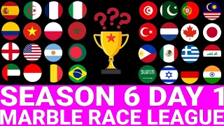 Marble Race League Season 6 DAY 1 Marble Race in Algodoo