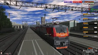 Trainz 2019 ВМ 2ЭС5-001 Андюшевка  Одесса .. Тест стрим (7000 битрейт )
