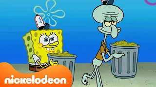 سبونج بوب | سبونج بوب و شفيق يعملان معًا لمدة 10 دقائق متواصلة | Nickelodeon Arabia