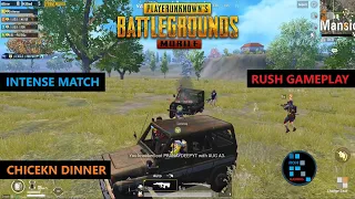 PUBG MOBILE | INTENSE MATCH WITH AMAZING KILLS CHICKEN DINNER