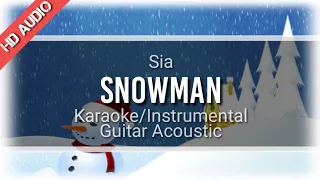 ♫ Sia - Snowman [Acoustic Guitar Karaoke]