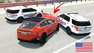 American Police Chases #15 - BeamNG drive