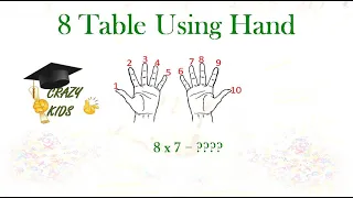 Fast Math Trick -  8th Table using fingers