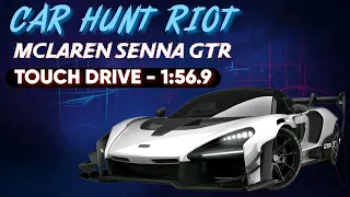 Asphalt 9 • Car hunt Riot : McLaren Senna GTR • Touch drive 1:56.9 • Coastal Loop