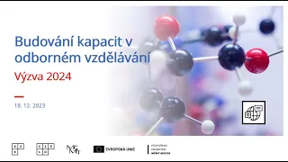 Informační webinář Budování kapacit v oblasti odborného vzdělávání, Výzva 2024