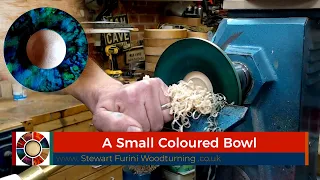 Woodturning - A Small Coloured Bowl