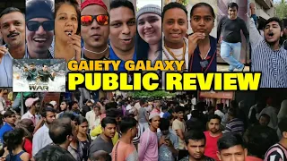War Movie PUBLIC REVIEW at Gaiety Galaxy | Hrithik Roshan, Tiger Shroff, Vaani Kapoor | FilmiFever