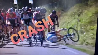 huge lady crash on tour stage 3 Simac Ladies Tour